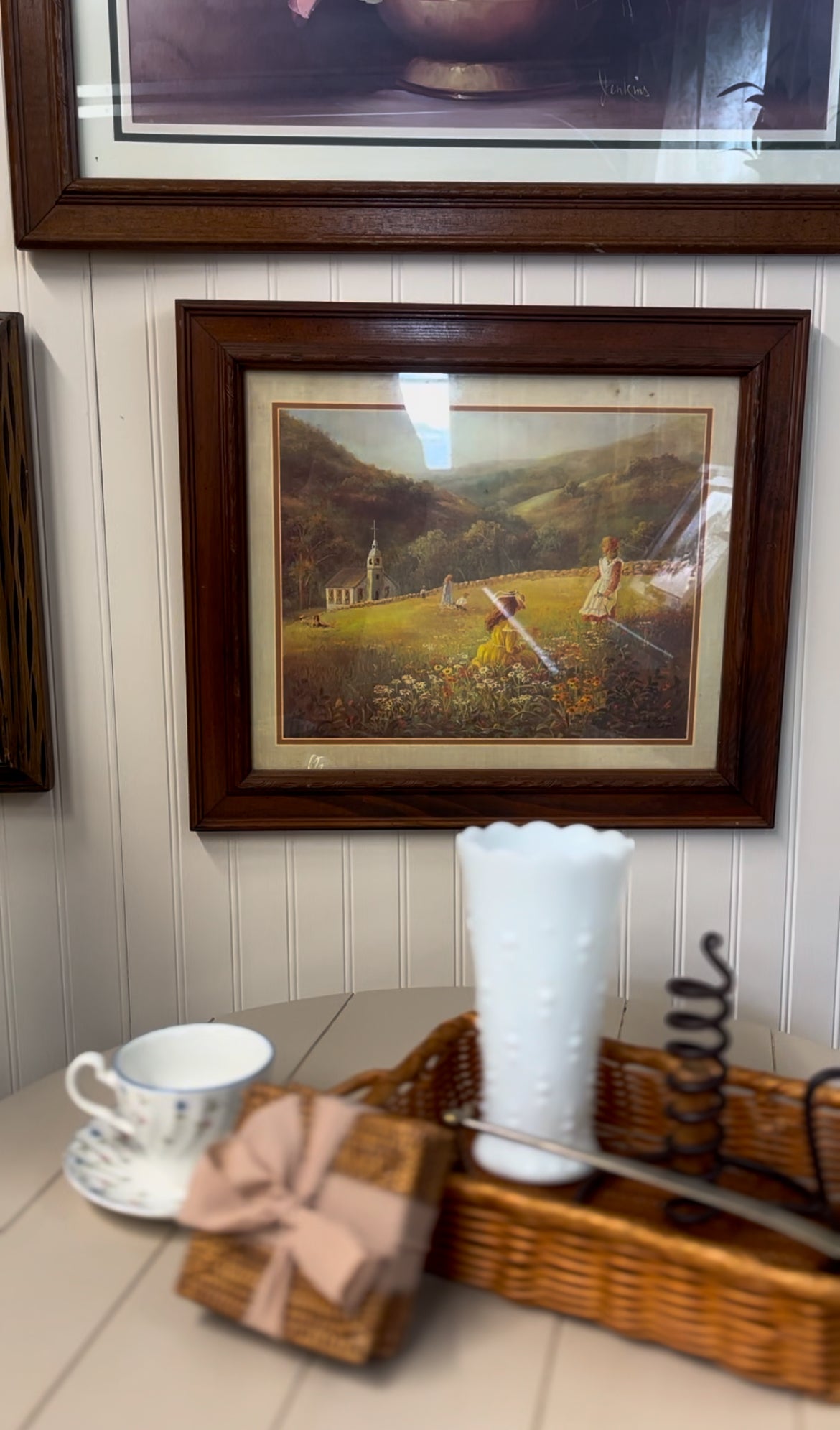Bettie Felder Thru God’s Grace Framed Matted Print of “Blessed are the Children” in Solid Wood Frame