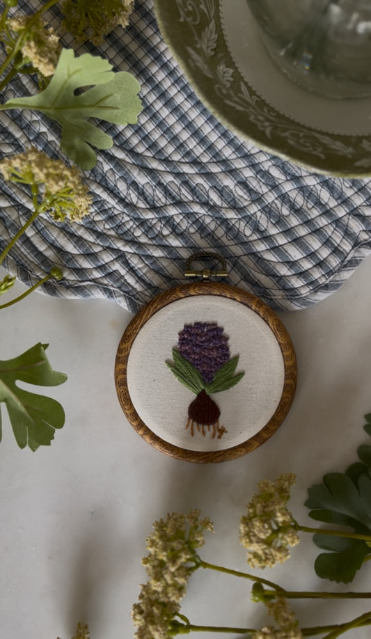 Hyacinth Bulb Embroidery