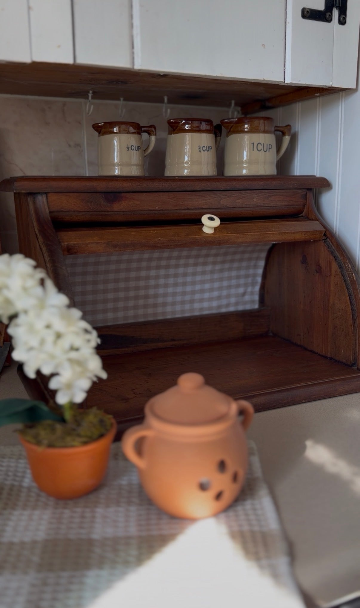Vintage Wooden Bread Box