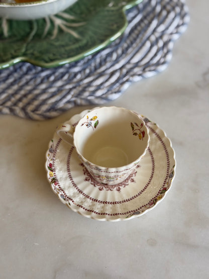 Copeland Spode Cowslip Demitasse Cup and Saucer made in England