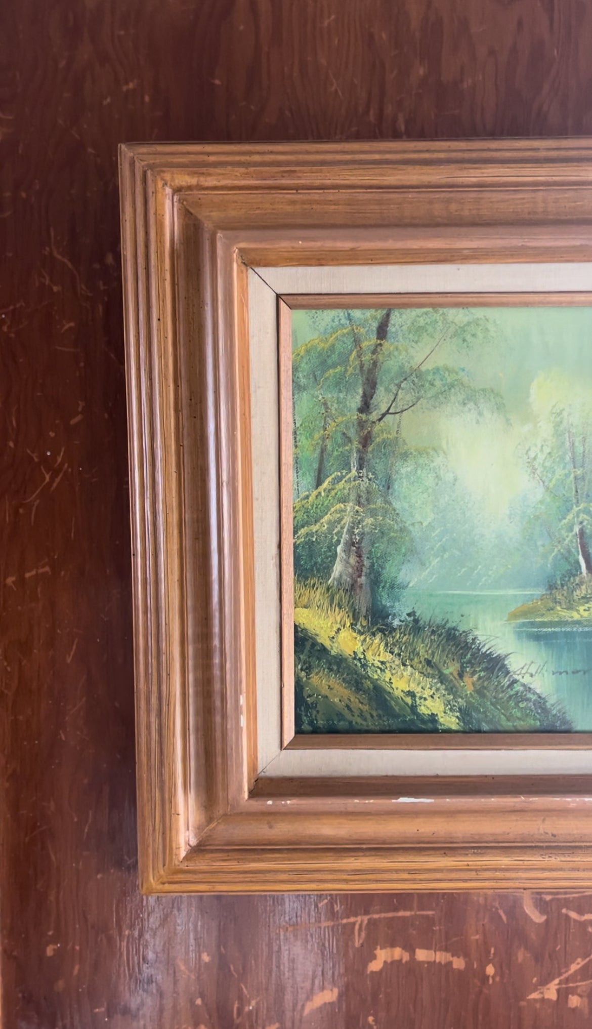 Signed Landscape Oil Painting