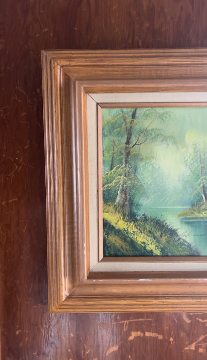 Signed Landscape Oil Painting
