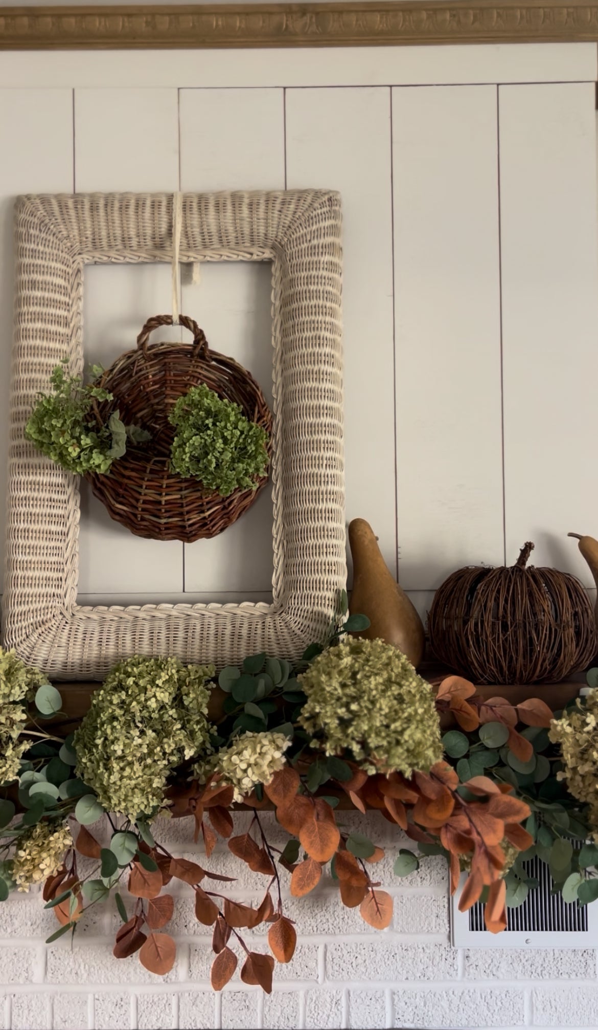 Multi-Colored Woven Stick Hanging Basket