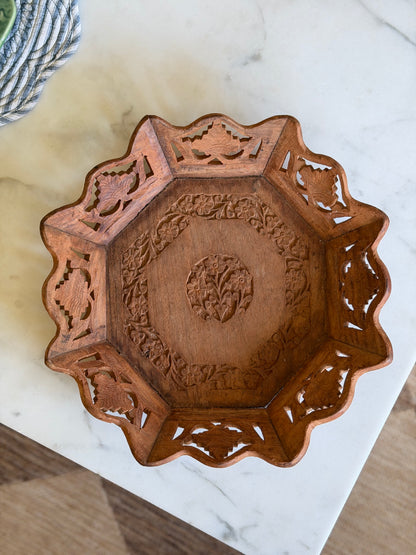 Carved Wooden Tray