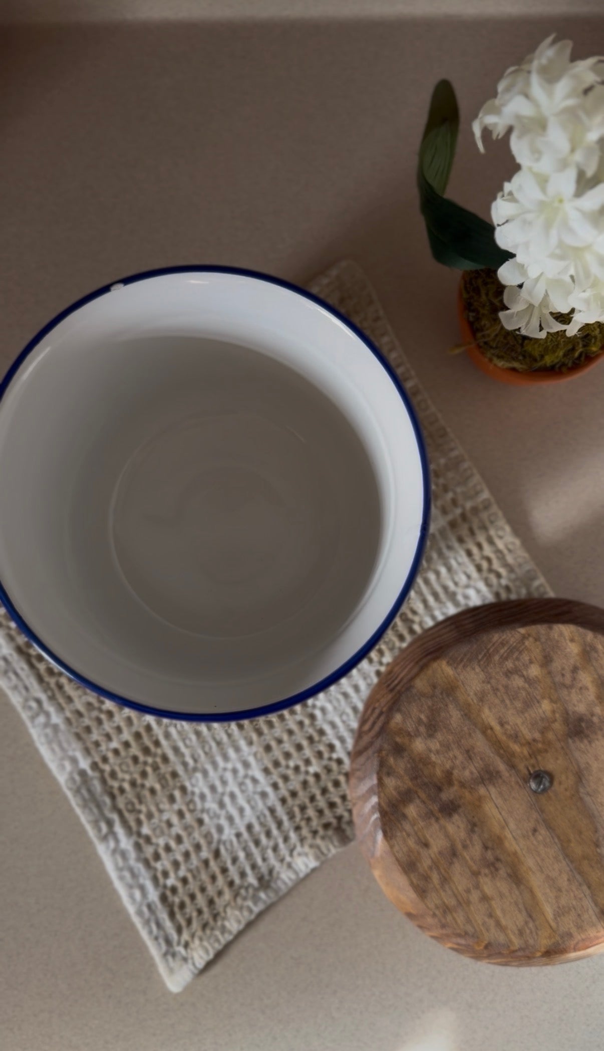 Set of 3 Vintage Rosenthal Netter Blue Geese Ceramic Canisters with Hand-Made Wooden Lids