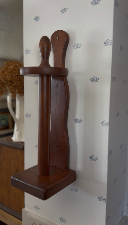Standing Wooden Paper Towel Holder