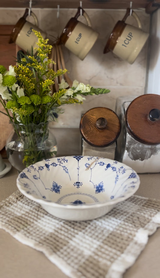 Myott Meakin Blue and White Mixing Bowl