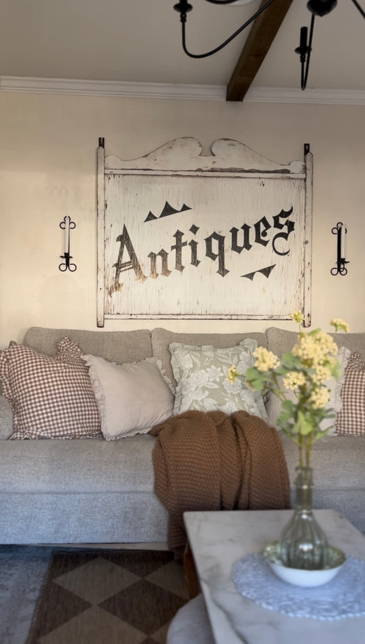 Set of Two Black Wrought Iron Sconces (*candle not included)