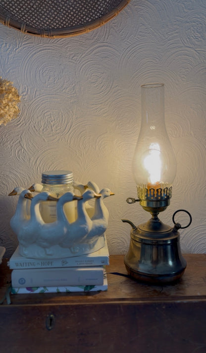 Electric Brass Finger Lamp (lightbulb not included)