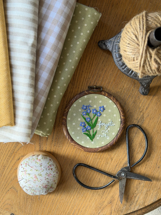 Forget-Me-Not Embroidery Magnet