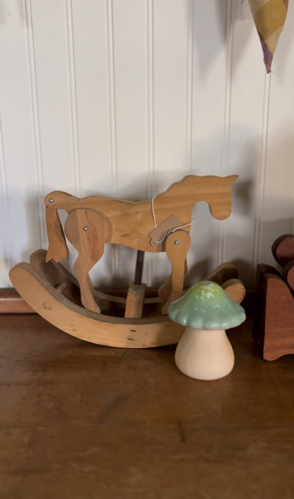 Solid Wood Rocking Horse