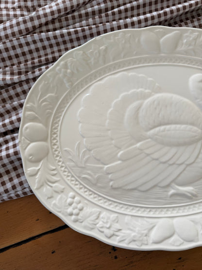 White Turkey Platter