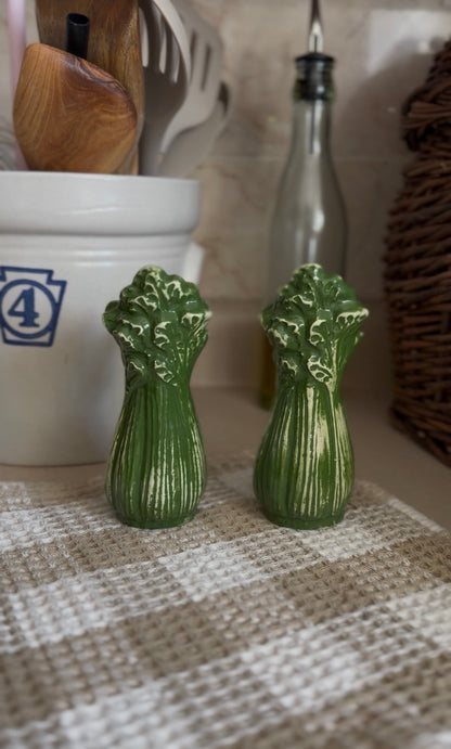 Celery Salt and Pepper Shakers