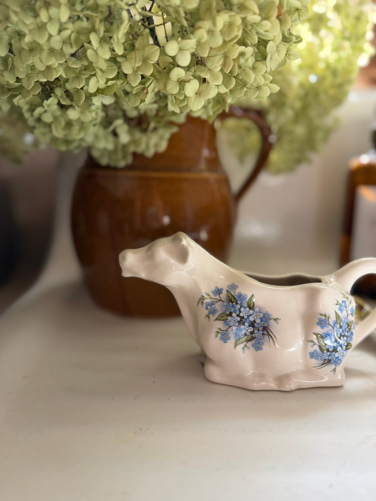 Vintage Empress Ironstone Cow Creamer Made in England