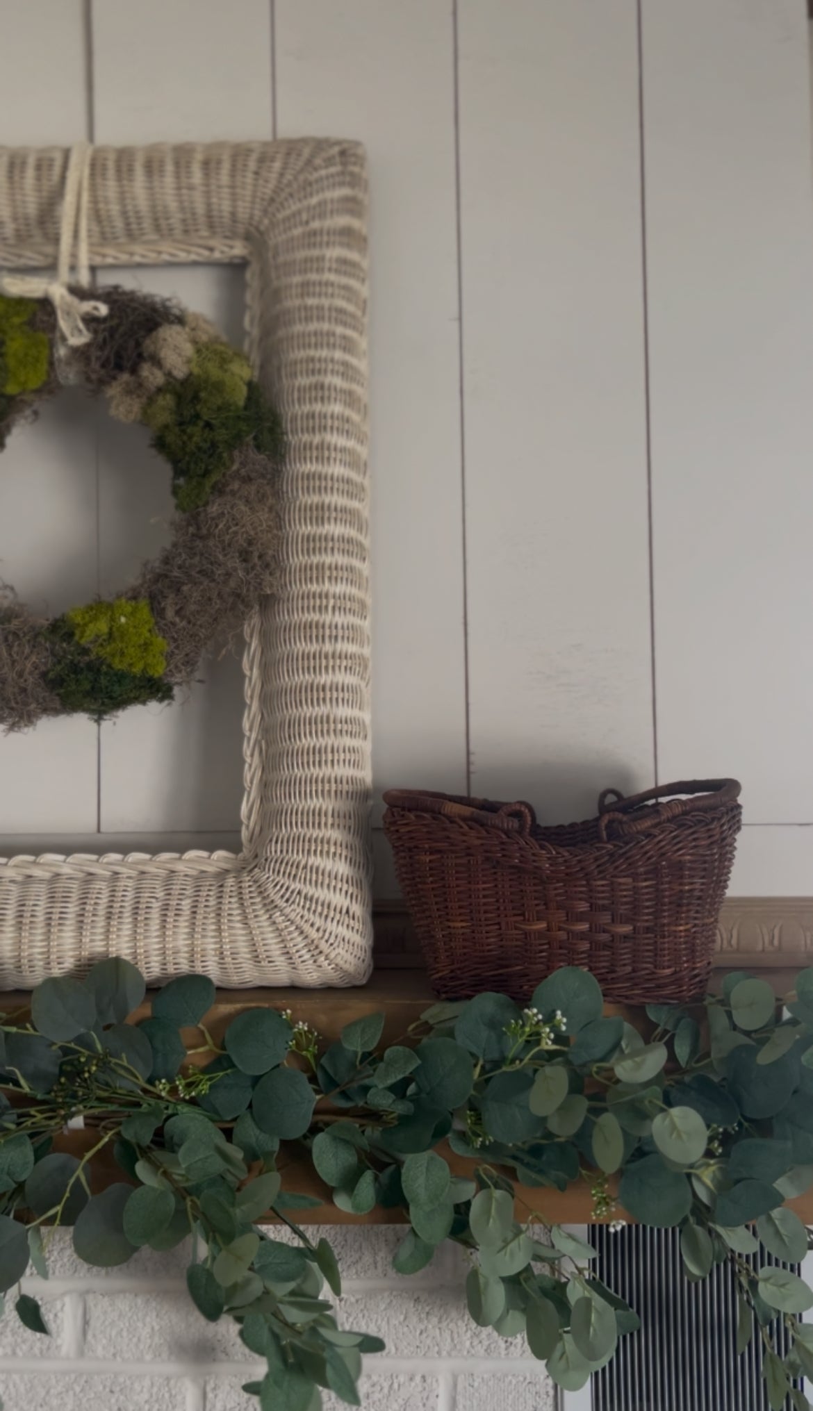 Wicker Double Handled Shopping Basket