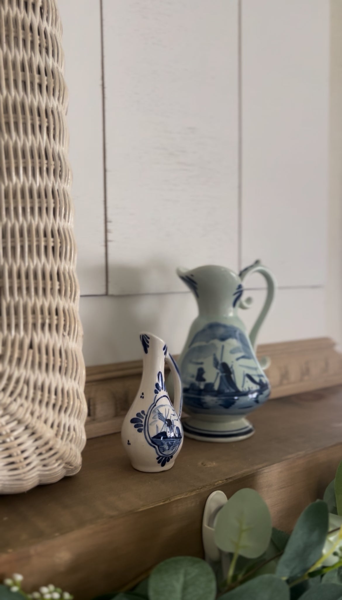 Mini Delft Pitcher Bud Vase