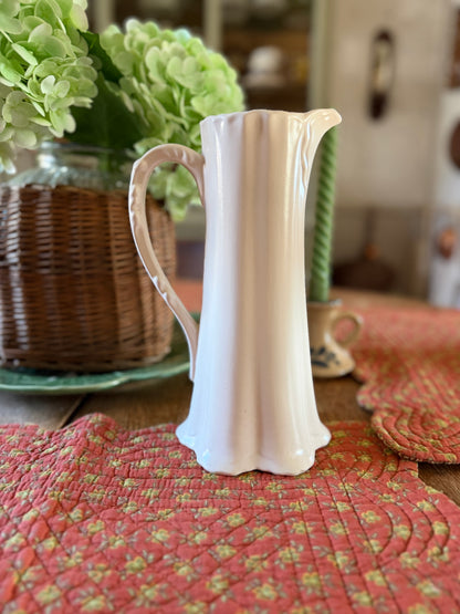 White Cramer Mold Pitcher