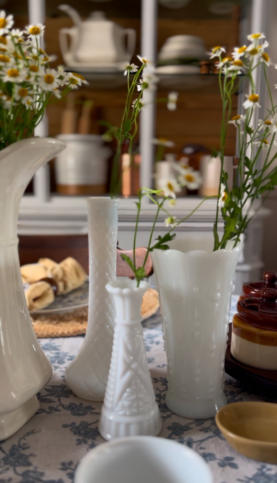 Anchor Hocking Milk Glass Bud Vases (choose from assorted sizes and styles)