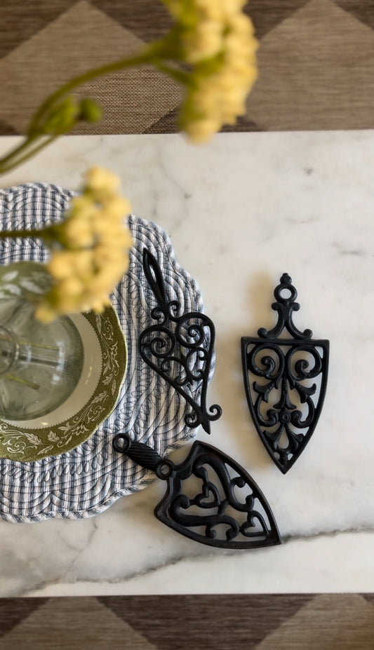Wrought Iron Trivet (3 available, different sizes)