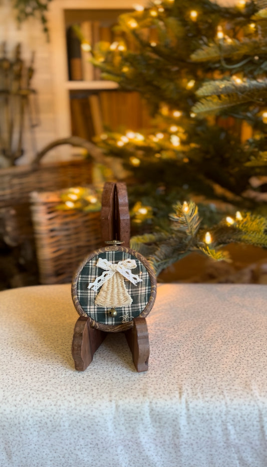 Small Wicker Bell Embroidery Magnet