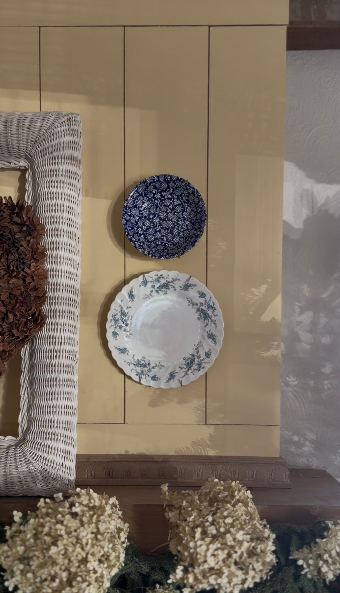 Blue Floral Dishes made in England (sold separately)