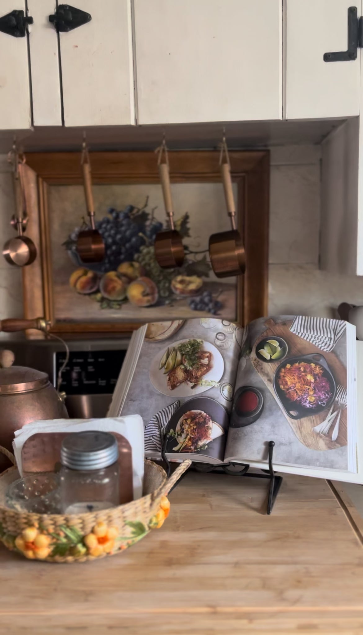 Wrought Iron Cook Book Holder