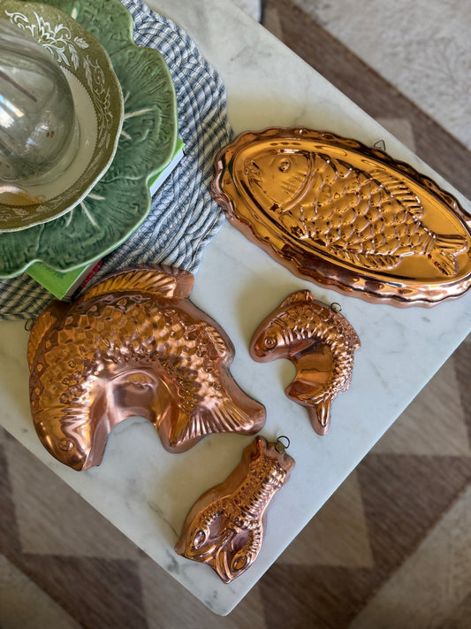 Vintage Copper Molds (sold separately)