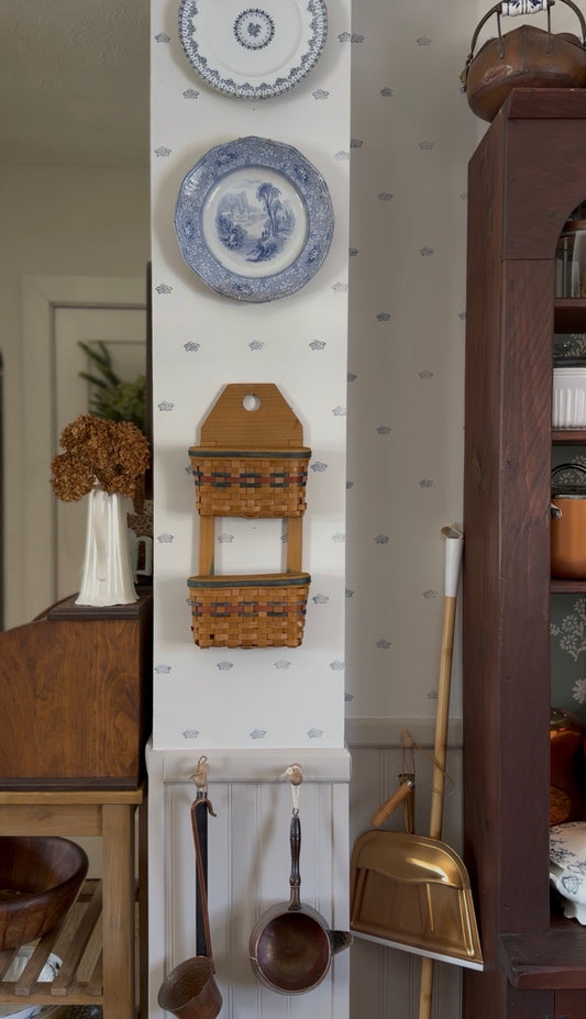 Wall Hanging Double Basket Organizer