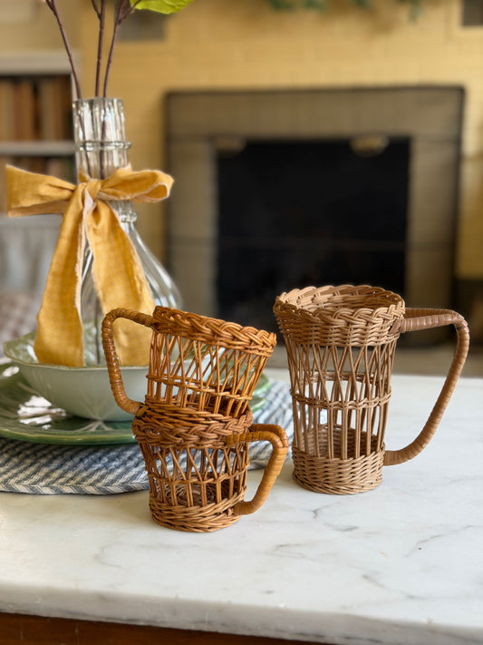 Vintage Wicker Cup Holders (sold separately)