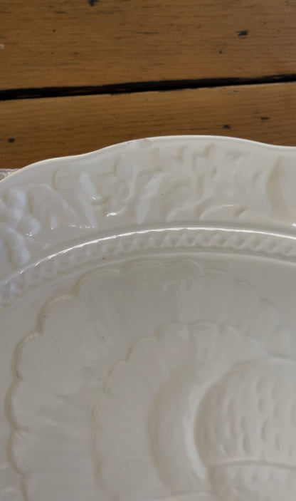 White Turkey Platter