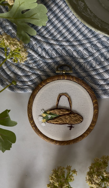 Basket of Tulips Embroidery