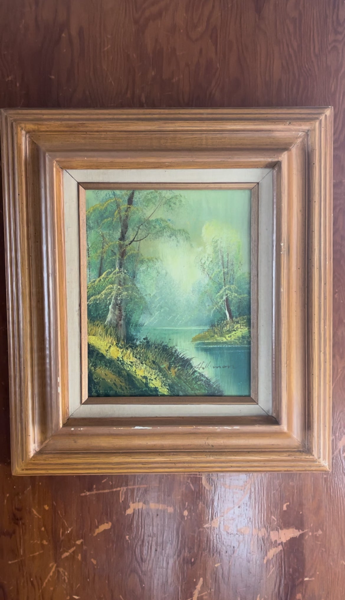 Signed Landscape Oil Painting