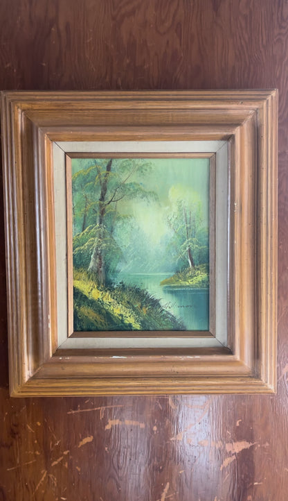 Signed Landscape Oil Painting