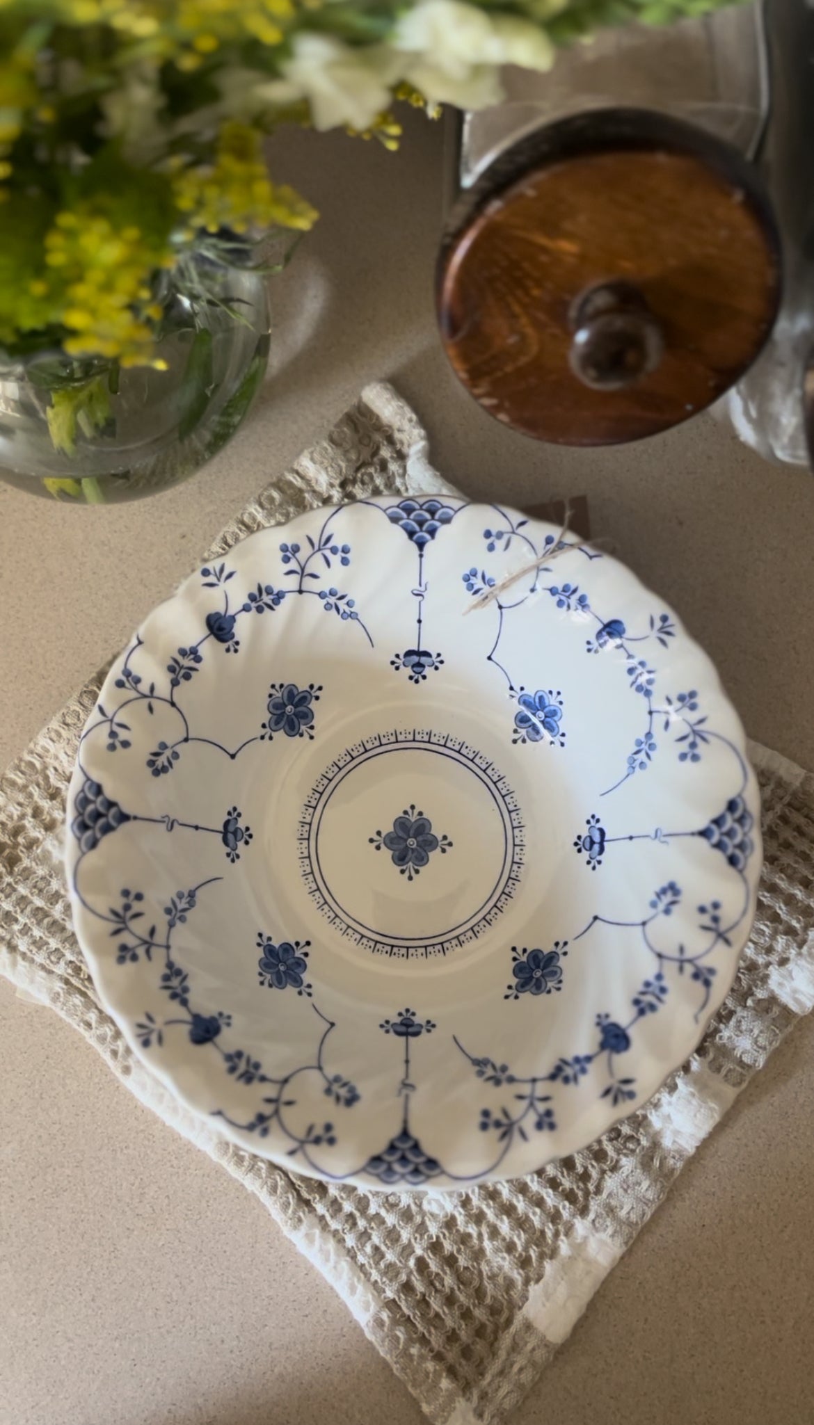 Myott Meakin Blue and White Mixing Bowl