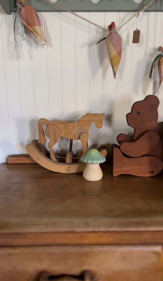 Solid Wood Rocking Horse