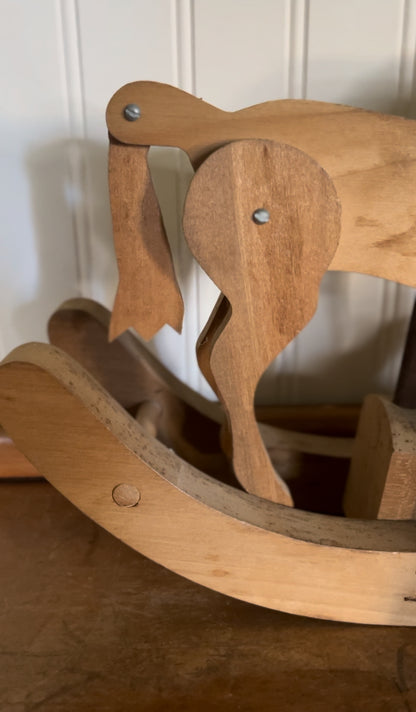 Solid Wood Rocking Horse