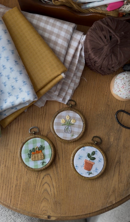 Mini Spring Embroidery Magnets (sold separately)