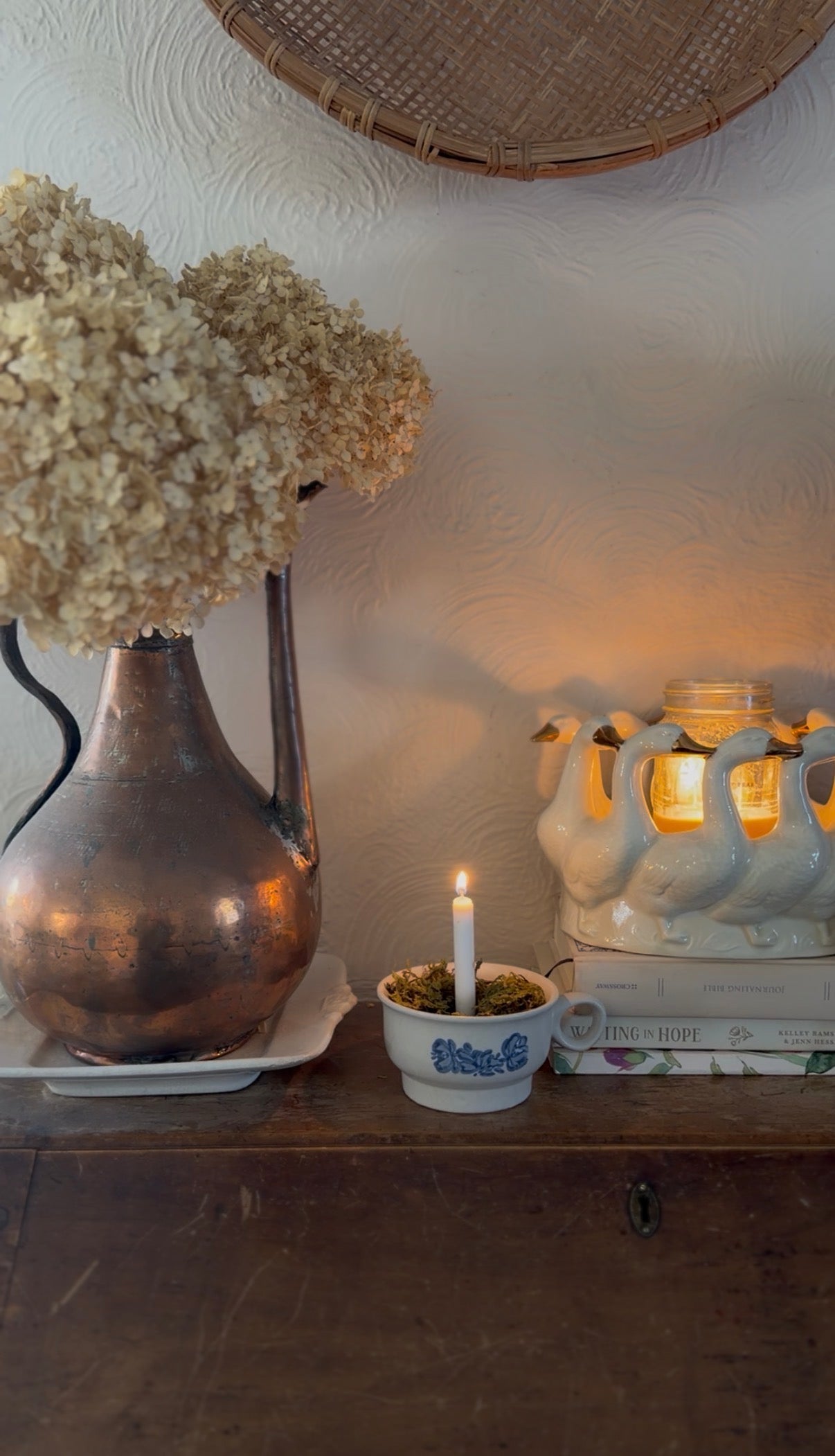 Pfaltzgraff Mug Turned Moss Candle