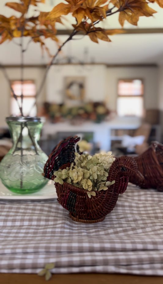 Small Wicker Turkey Basket