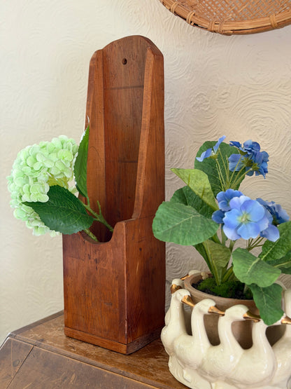 Wooden Candle Box Wall-hanging (flowers and candles not included)