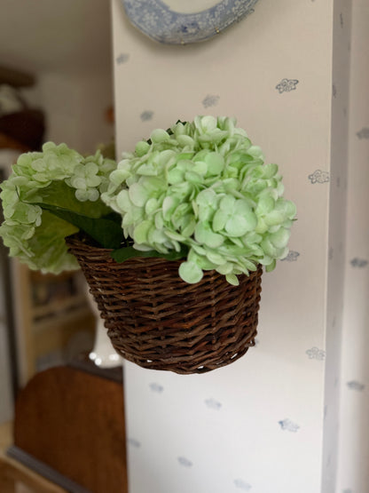 Handwoven Willow Wall Basket (flowers not included)