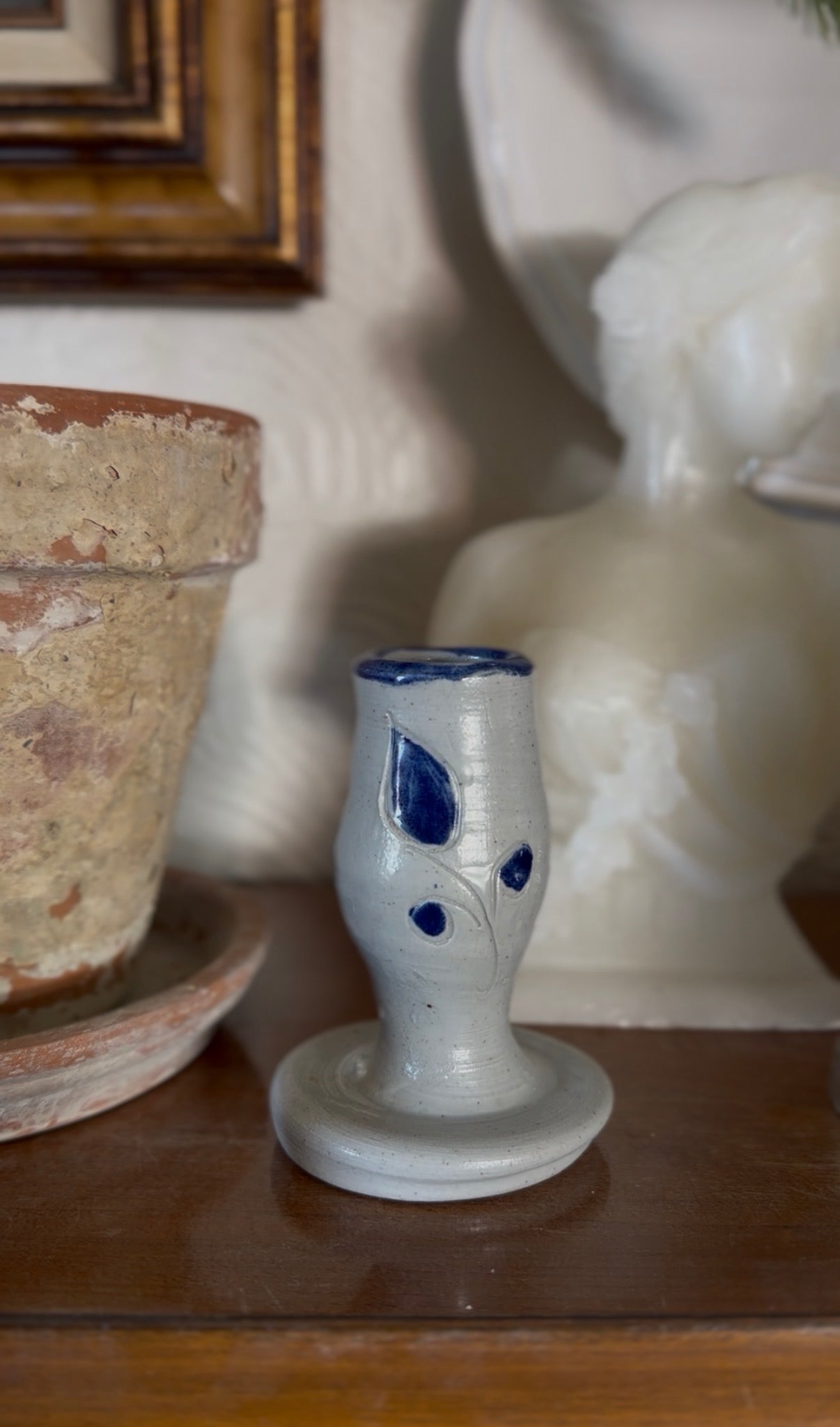 Williamsburg Pottery Candle Holder or Bud Vase