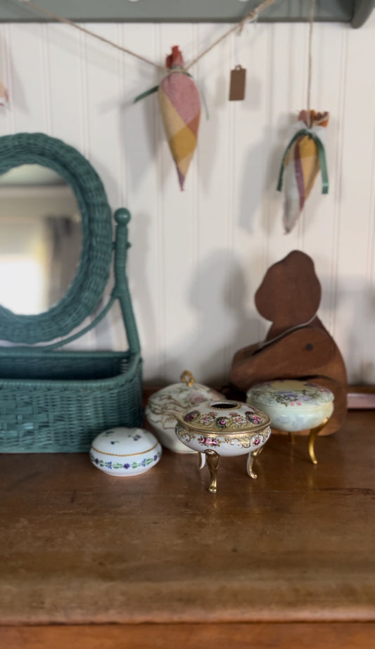 Hand-painted Porcelain Trinket Boxes (sold separately)
