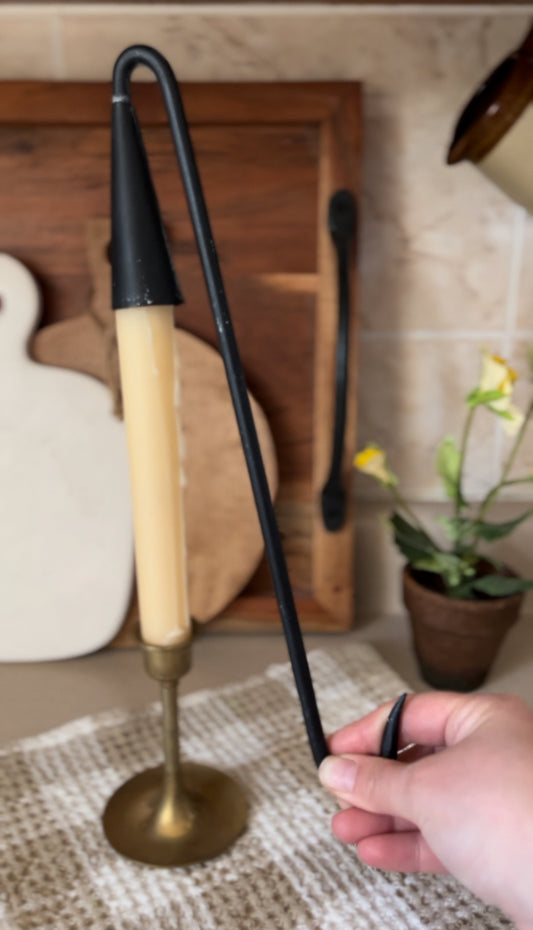 Black Wrought Iron Candle Snuffer
