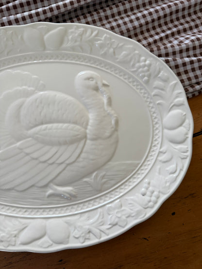White Turkey Platter