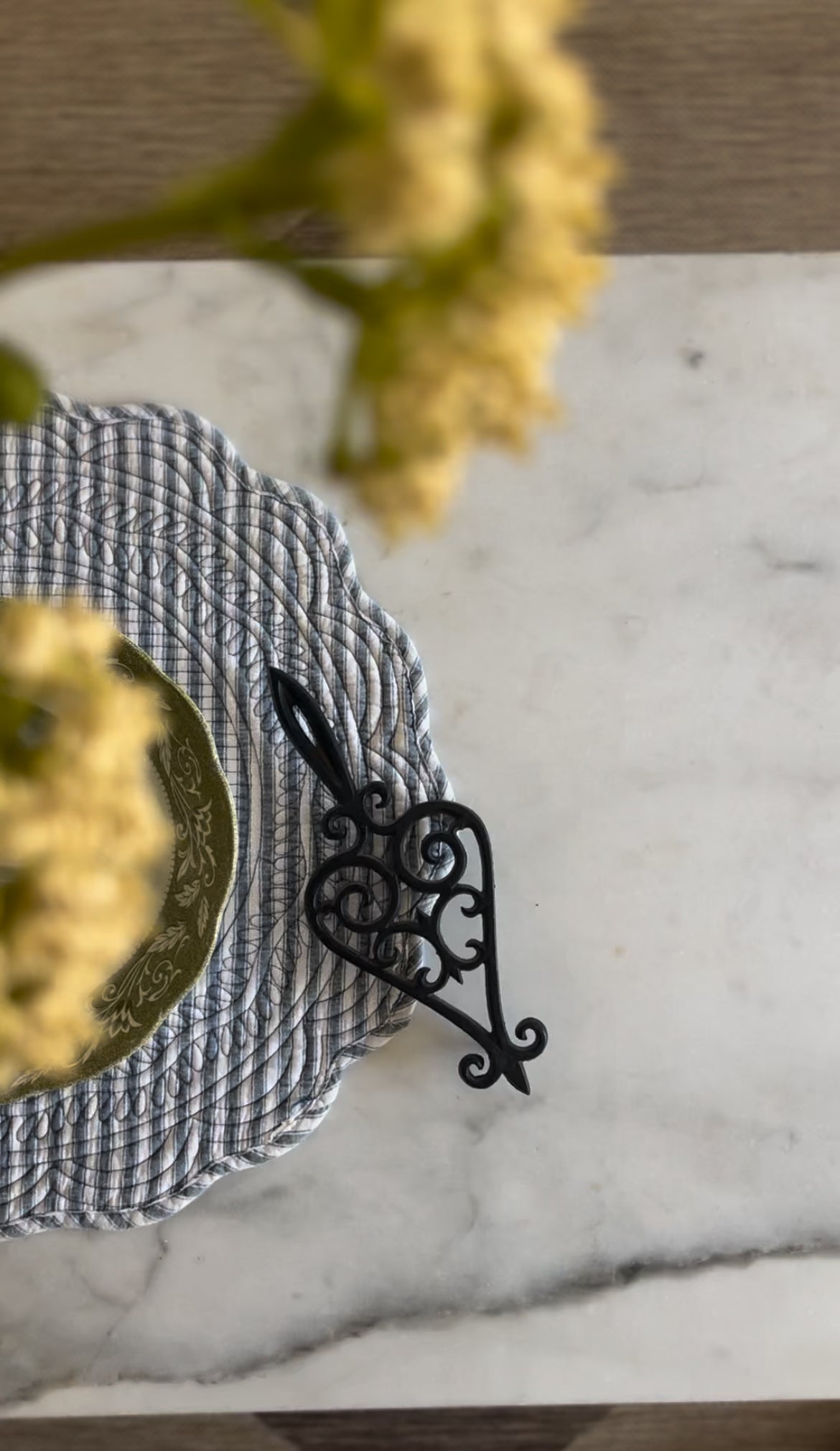 Wrought Iron Trivet (3 available, different sizes)