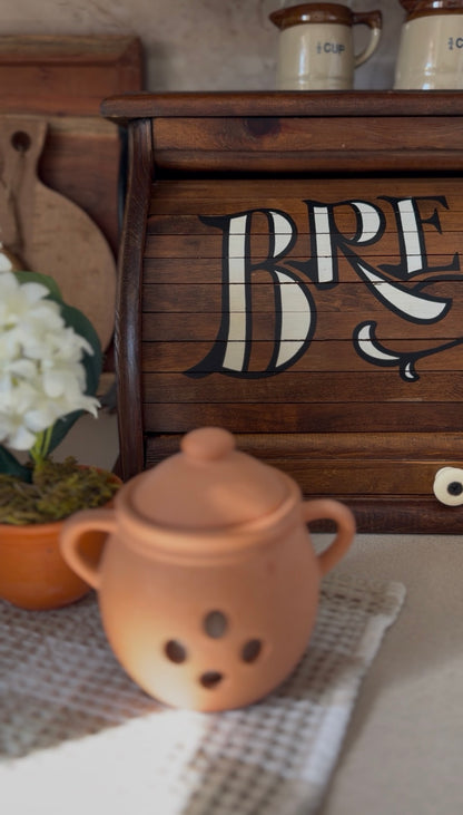 Vintage Wooden Bread Box
