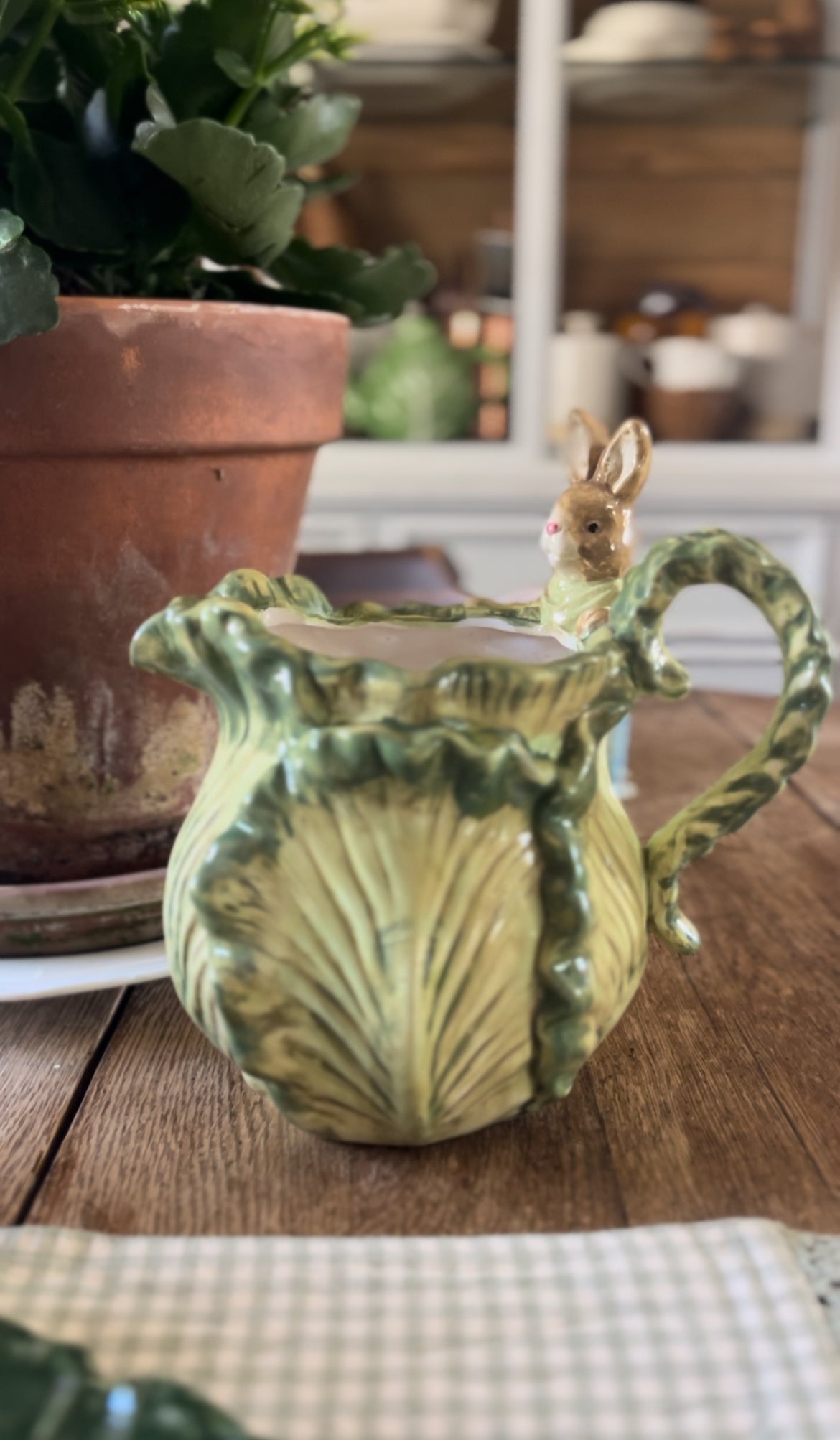 Cabbage Peter Rabbit Pitcher