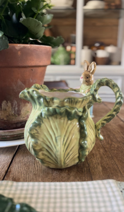 Cabbage Peter Rabbit Pitcher