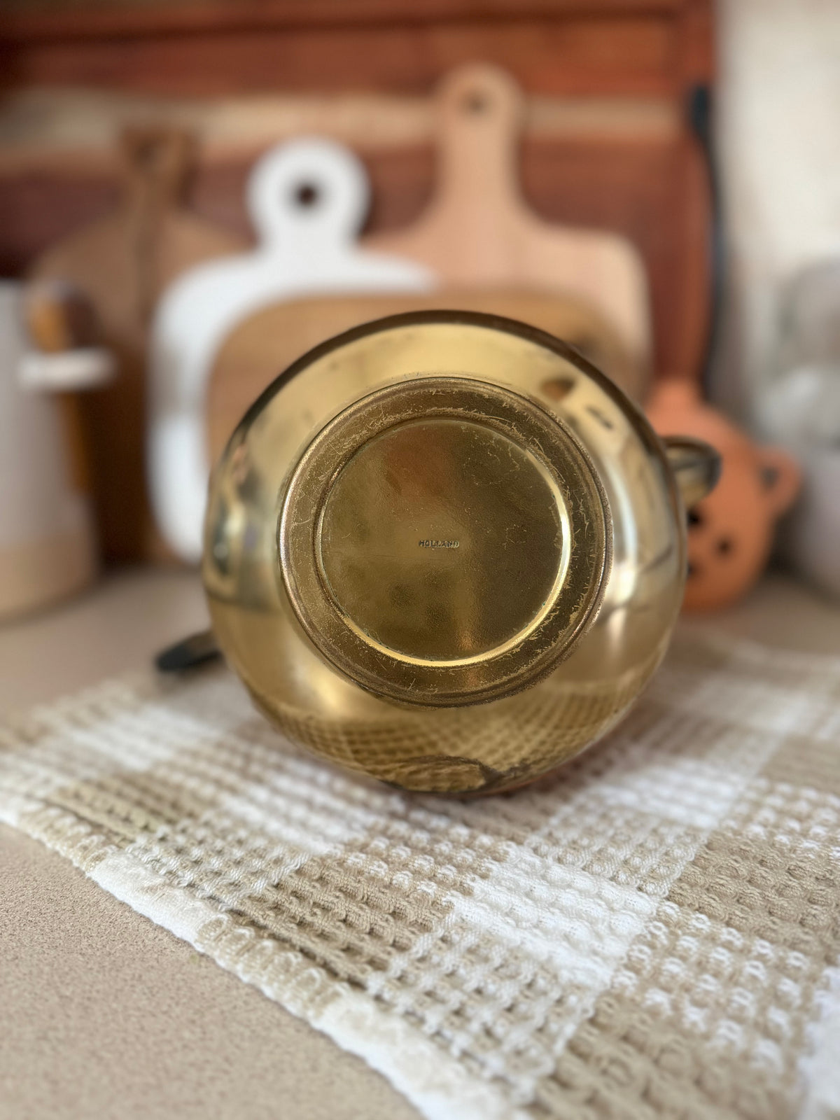 Vintage Copper and Brass Teapot made in Holland